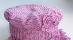 Little fashionista: crochet a beautiful summer beret for a girl