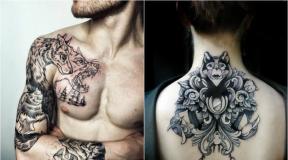 Tatouage de loup – signification et dessins pour filles et hommes